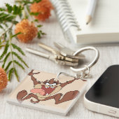 TAZ™ Leaping Sleutelhanger (Voorkant Rechts)