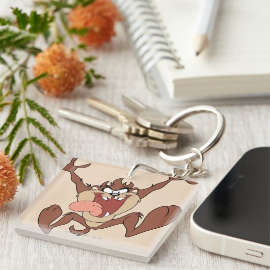 TAZ™ Leaping Sleutelhanger (Voorkant Rechts)