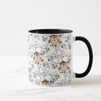 TAZ™ Lijntekening Kleur Pop Patroon Mok