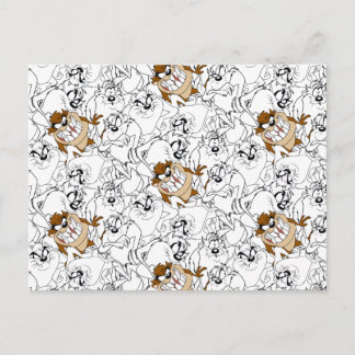 TAZ™ Line Art Color Pop Patroon Briefkaart