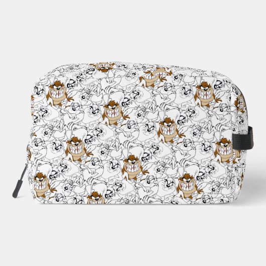 TAZ™ Line Art Color Pop Patroon Toilettasje (Achterkant)