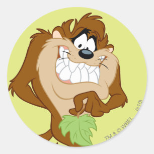 TAZ™ met blad Ronde Sticker