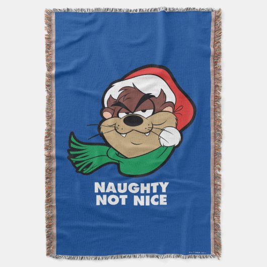 TAZ™ "Naughty Not Nice" Deken (Voorkant Verticaal)