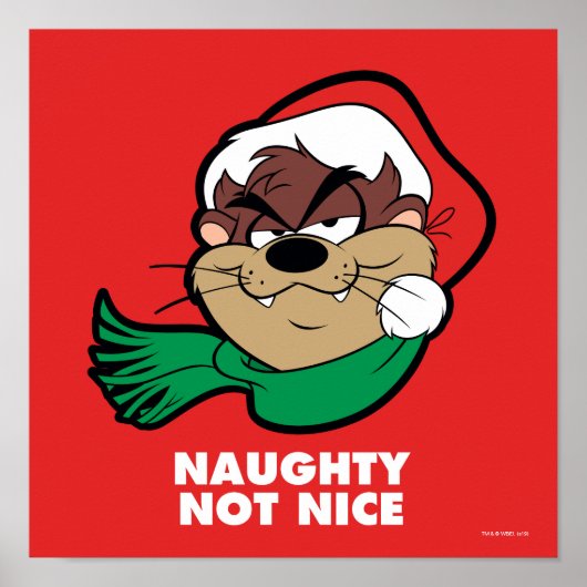 TAZ™ "Naughty Not Nice" Poster (Voorkant)
