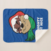 TAZ™ "Naughty Not Nice" Sherpa Deken (Voorkant (horizontaal))