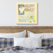 TAZ™- Naughty of Nice? Canvas Afdruk (Insitu (Slaapkamer))