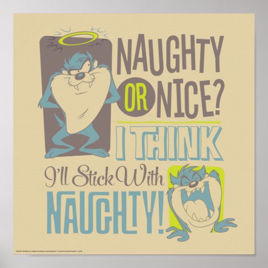 TAZ™- Naughty of Nice? Poster (Voorkant)