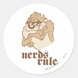TAZ™ - Nerds Rule Ronde Sticker