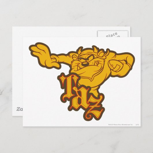 TAZ™ One Arm Study Briefkaart (Voorkant / Achterkant)