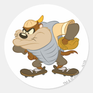 TAZ™ op de heuvel van de Catcher 2 Ronde Sticker