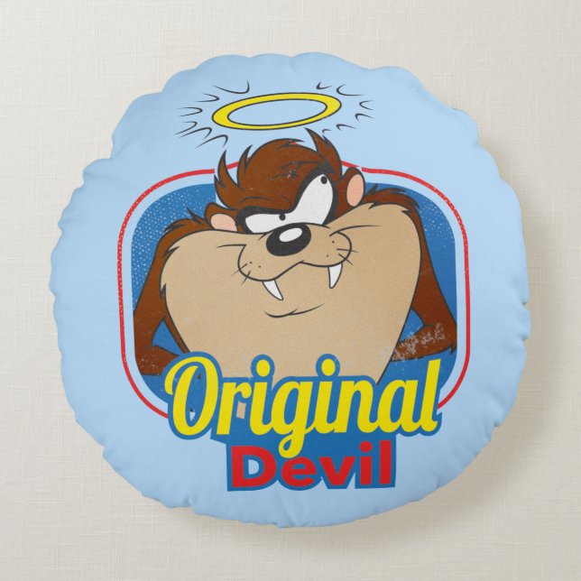 TAZ™ Original Devil Rond Kussen (Voorkant)