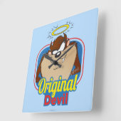 TAZ™ Original Devil Vierkante Klok (Hoek)