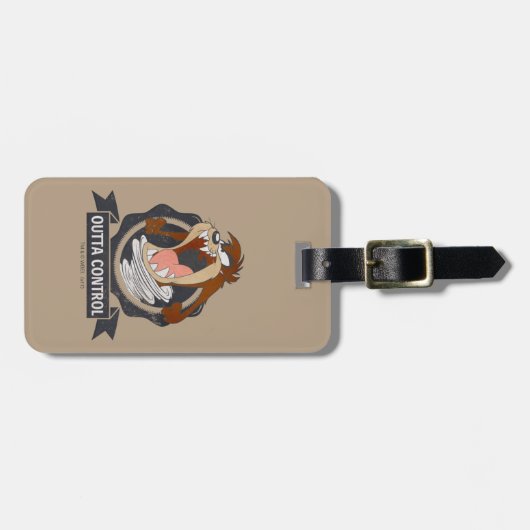 TAZ™ Outta Control Bagagelabel (Voorkant horizontaal)