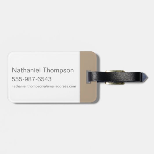 TAZ™ Outta Control Bagagelabel (Achterkant horizontaal)