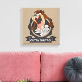 TAZ™ Outta Control Canvas Afdruk (Insitu (Woonkamer))