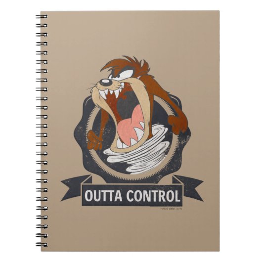 TAZ™ Outta Control Notitieboek (Voorkant)