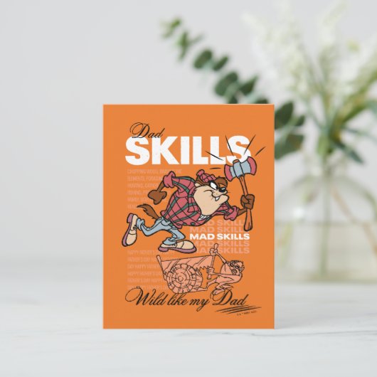 TAZ™ - Pap Skills Briefkaart (Staand voorkant)