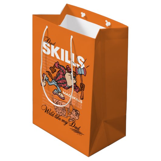 TAZ™ - Pap Skills Medium Cadeauzakje (Achterkant Gekanteld)