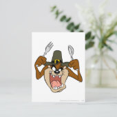 TAZ™ Pilgrim-Thanksgiving in kleur Feestdagenkaart (Staand voorkant)