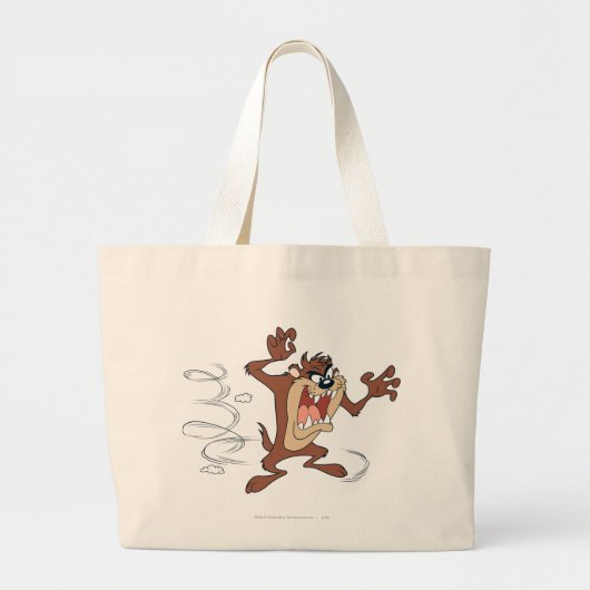 TAZ™ poseren 10 Grote Tote Bag (Voorkant)