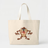 TAZ™ poseren 14 Grote Tote Bag (Voorkant)