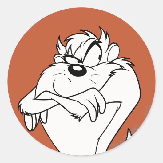 TAZ™-positie Ronde Sticker (Voorkant)