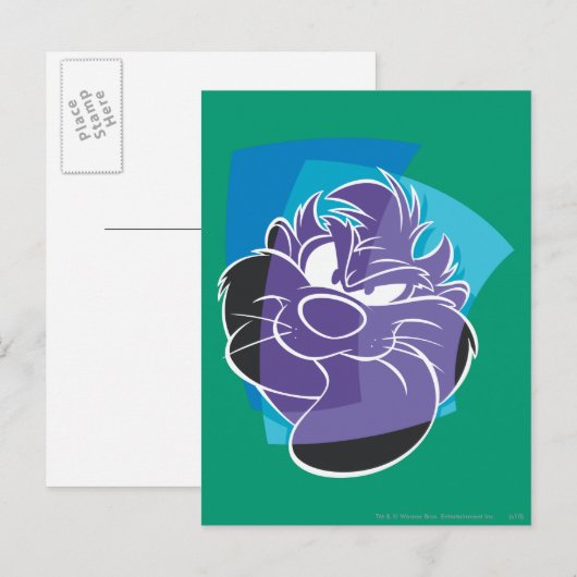 TAZ™ Pout Briefkaart (Voorkant / Achterkant)