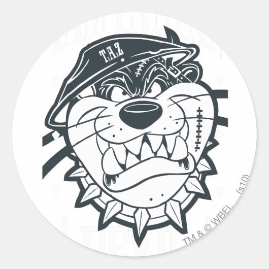 TAZ™ - Rebel Ronde Sticker (Voorkant)
