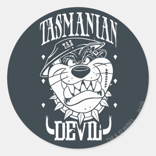 TAZ™ - Rebel Ronde Sticker (Voorkant)