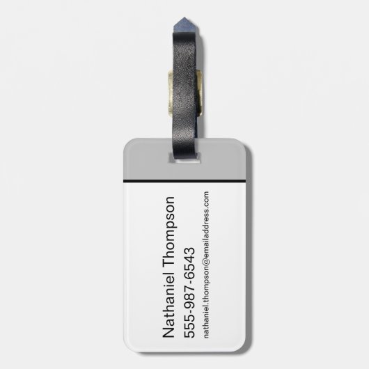 TAZ™ Schreeuwende Expletievelingen Bagagelabel (Achterkant verticaal)