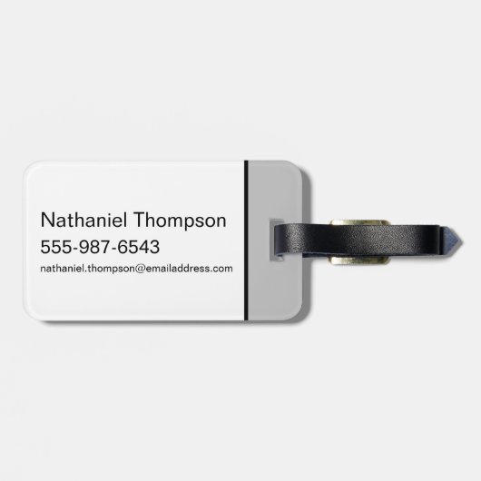 TAZ™ Schreeuwende Expletievelingen Bagagelabel (Achterkant horizontaal)