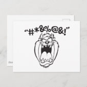 TAZ™ Schreeuwende Expletievelingen Briefkaart (Voorkant / Achterkant)