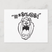 TAZ™ Schreeuwende Expletievelingen Briefkaart (Voorkant)