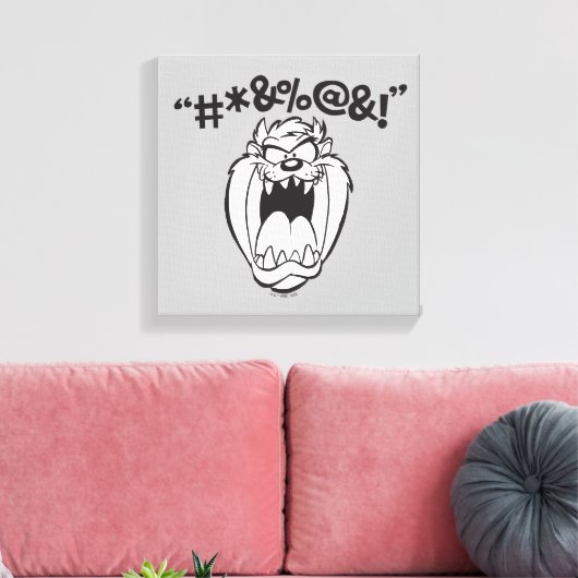 TAZ™ Schreeuwende Expletievelingen Canvas Afdruk (Insitu (Woonkamer))