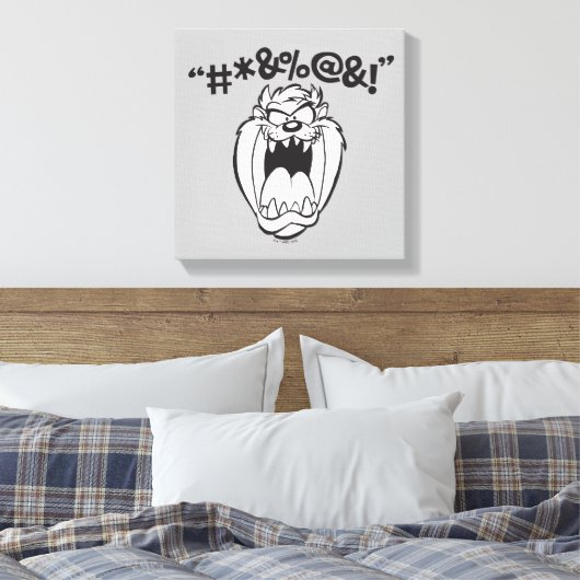 TAZ™ Schreeuwende Expletievelingen Canvas Afdruk (Insitu (Slaapkamer))