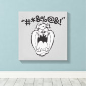 TAZ™ Schreeuwende Expletievelingen Canvas Afdruk (Insitu (Houten vloer))