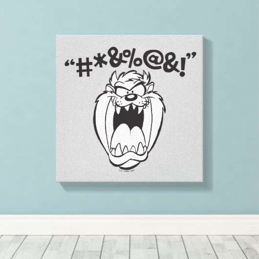 TAZ™ Schreeuwende Expletievelingen Canvas Afdruk (Insitu (Houten vloer))