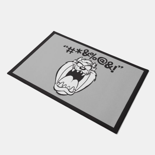 TAZ™ Schreeuwende Expletievelingen Deurmat (Schuin)