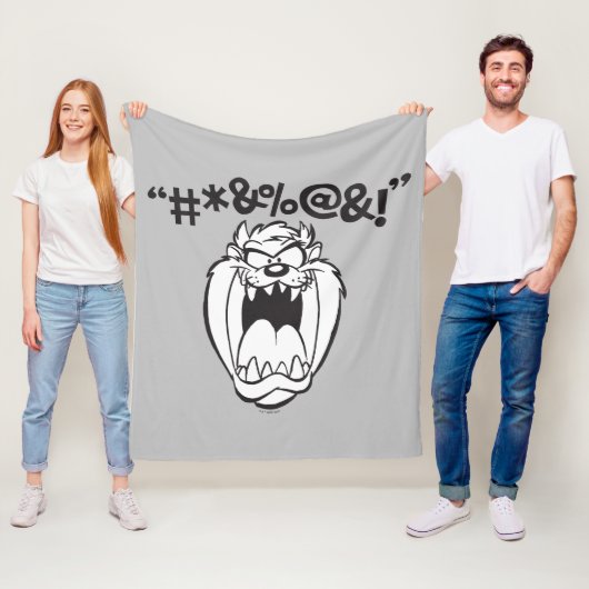 TAZ™ Schreeuwende Expletievelingen Fleece Deken (In situ)