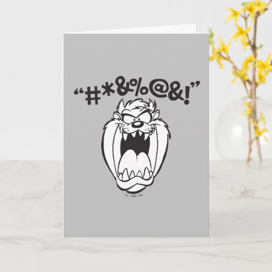 TAZ™ Schreeuwende Expletievelingen Kaart (Gele Bloem)