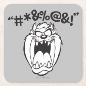 TAZ™ Schreeuwende Expletievelingen Kartonnen Onderzetters (Voorkant)