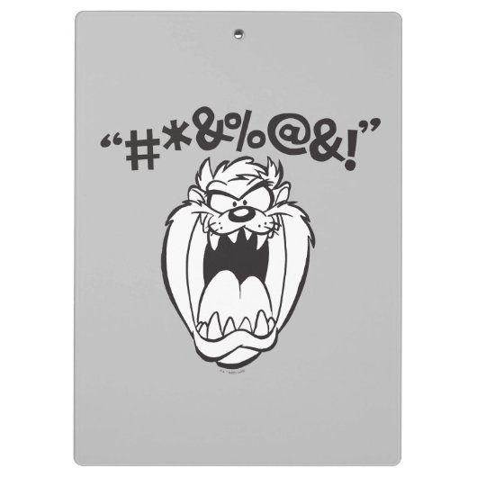 TAZ™ Schreeuwende Expletievelingen Klembord (Achterkant)