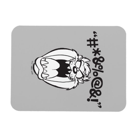 TAZ™ Schreeuwende Expletievelingen Magneet (Horizontaal)