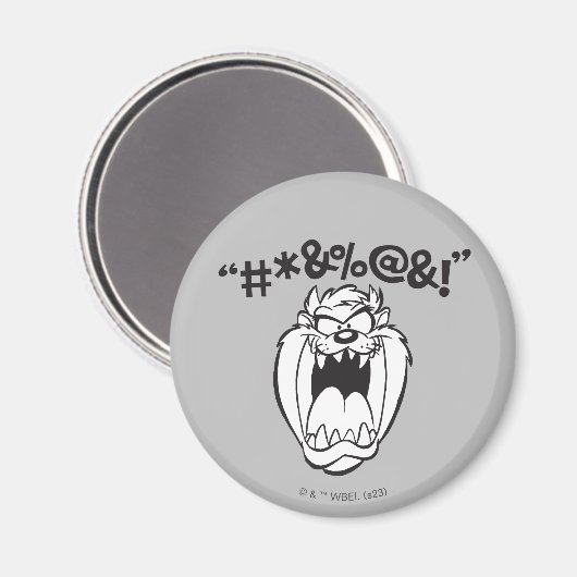 TAZ™ Schreeuwende Expletievelingen Magneet (Voorkant / Achterkant)