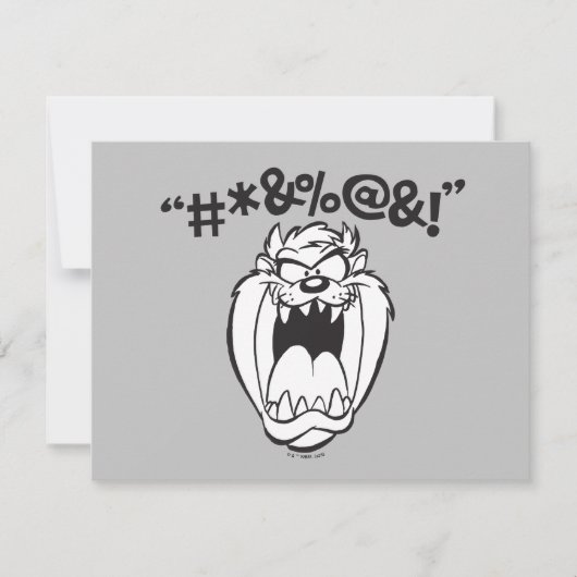 TAZ™ Schreeuwende Expletievelingen Notitiekaartje (Voorkant)