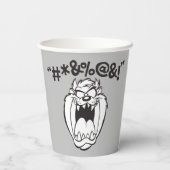 TAZ™ Schreeuwende Expletievelingen Papieren Bekers (Achterkant)
