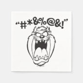 TAZ™ Schreeuwende Expletievelingen Servet (Voorkant)