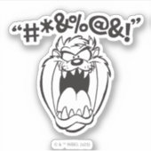TAZ™ Schreeuwende Expletievelingen Sticker (Voorkant)