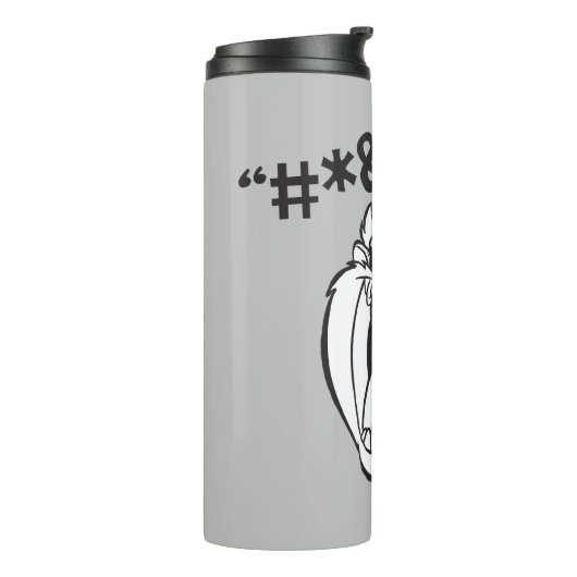 TAZ™ Schreeuwende Expletievelingen Thermosbeker (Gedraaid links)