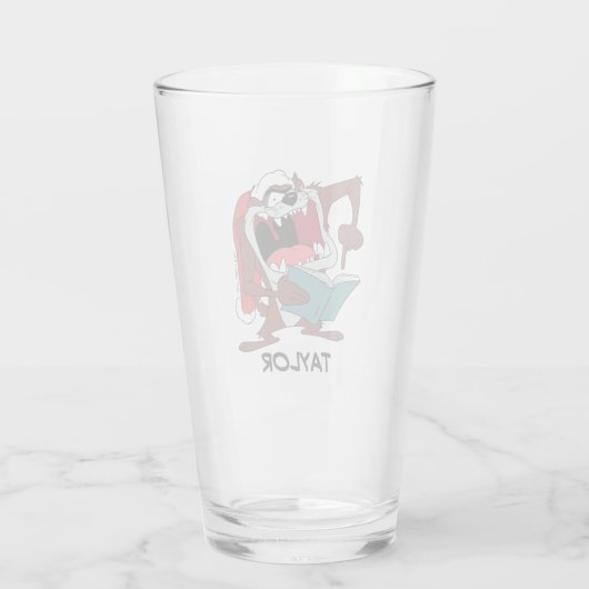 TAZ™ Singing met kerstkaarten Glas (Achterkant)